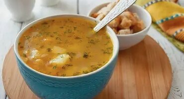 Суп с копченым салом
