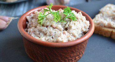 Паштет из копченого сала